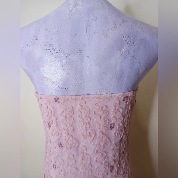 Forever 21 Strapless Sequin Lace Bodycon Dress XL - Picture 6 of 8